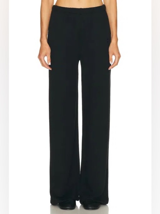 Re/Done Pants - RE/DONE X Hanes Wide Leg Black Sweatpants